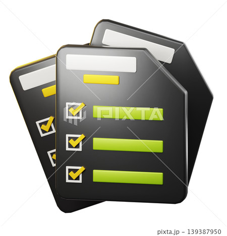 Document Sheet 3d render icon Document Sheet 3d render icon 139387950