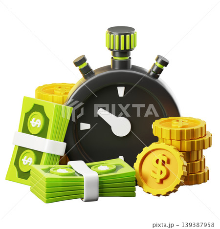 Time Management 3d render icon Time Management 3d render icon 139387958