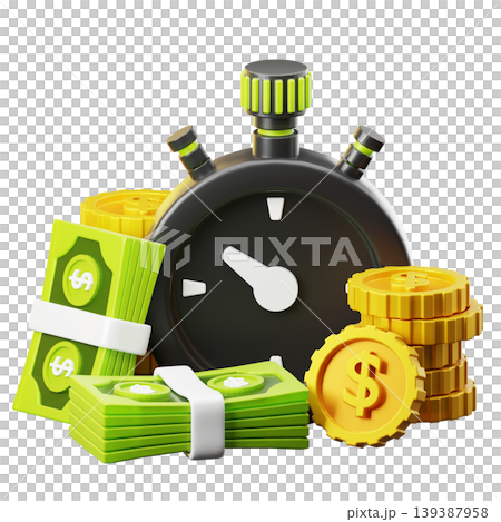 Time Management 3d render icon Time Management 3d render icon 139387958