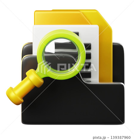 Search Document 3d render icon Search Document 3d render icon 139387960