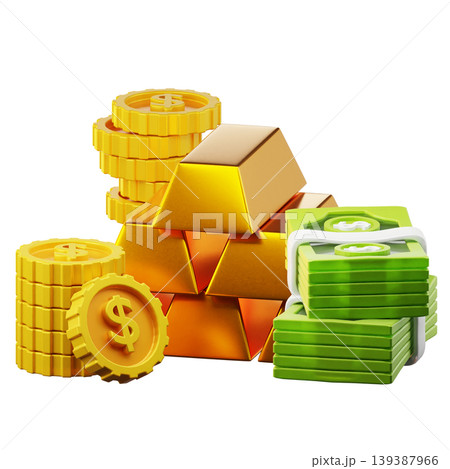 Wealth Management 3d render icon Wealth Management 3d render icon 139387966