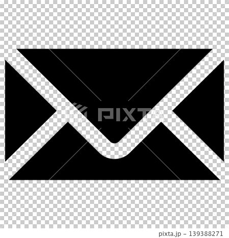 Email icon, monochrome, simple, transparent, vector graphic. Email icon, monochrome, simple, transparent, vector graphic. 139388271