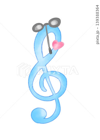結婚式の小物が付いた音符 結婚式の小物が付いた音符 139388364