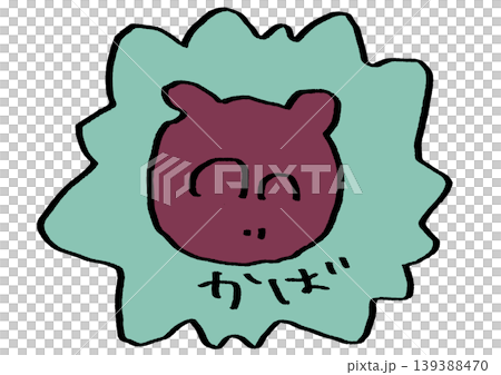 カバ　ステッカー 139388470