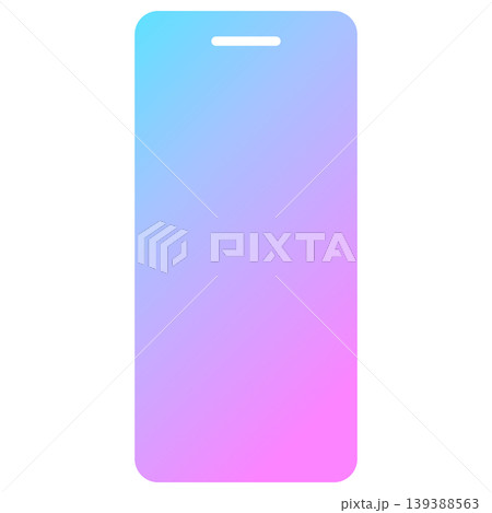 スマホアイコン 虹色 ネオン グラデーション 透過 ベクター素材 スマホアイコン 虹色 ネオン グラデーション 透過 ベクター素材 139388563