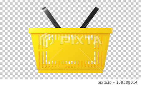 Plastic shopping basket, yellow empty store basket, supermarket shopping cart concept, 3D rendering, isolated on white background, retail, grocery, consumer shopping, market container. Plastic shopping basket, yellow empty store basket, supermarket shopping cart concept, 3D rendering, isolated on white background, retail, grocery, consumer shopping, market container. 139389014