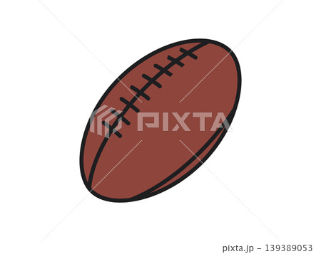 American football ball. Outline icon. American football ball. Outline icon. 139389053