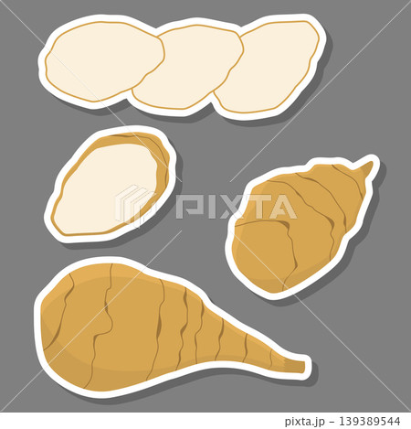 whole ripe vegetable jerusalem artichoke whole ripe vegetable jerusalem artichoke 139389544