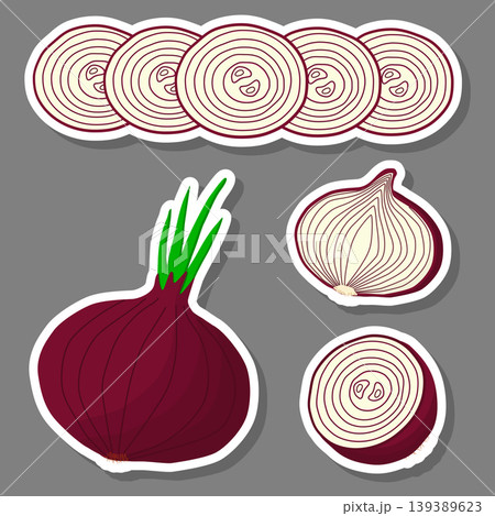 Sweet juicy tasty natural eco product onion 139389623