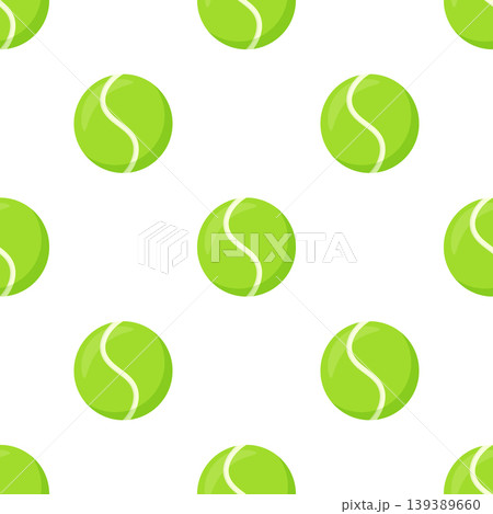 Vector Green Tennis Ball Seamless Pattern. Green Vector Background with Flat Tennis Balls. Repeat Tile for Sports Design, Tennis Ball Pattern for Textile, Packaging, Gift Wrap, Fabric Vector Green Tennis Ball Seamless Pattern. Green Vector Background with Flat Tennis Balls. Repeat Tile for Sports Design, Tennis Ball Pattern for Textile, Packaging, Gift Wrap, Fabric 139389660