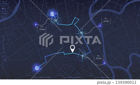 City Map Navigation Interface City Map Navigation Interface 139390011
