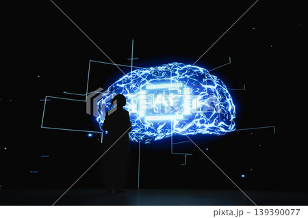 Engineer limiting AI autonomy using software interface to do risk mitigation. IT professional configuring safety parameters on dashboard, enforcing artificial intelligence agent guardrails Engineer limiting AI autonomy using software interface to do risk mitigation. IT professional configuring safety parameters on dashboard, enforcing artificial intelligence agent guardrails 139390077