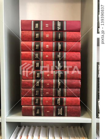 vertical stack of books vertical stack of books 139390837