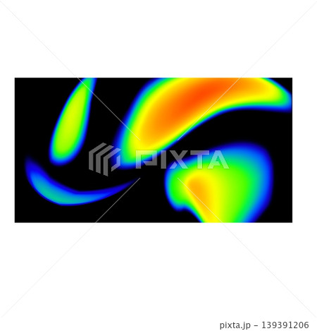 Thermographic map, vector abstract infrared...のイラスト素材 [139391206] - PIXTA