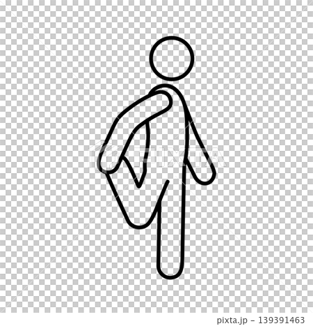 ストレッチする人物のラインアイコン3 ストレッチする人物のラインアイコン3 139391463
