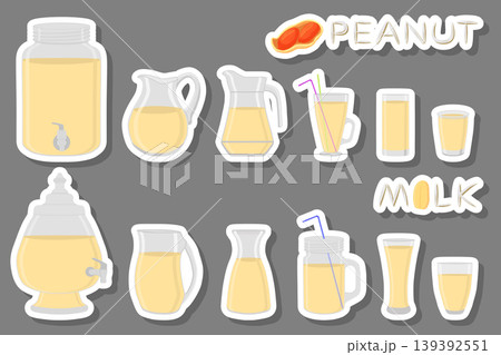 Illustration on theme big kit different types glassware 139392551