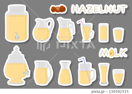 Illustration on theme big kit different types glassware 139392555