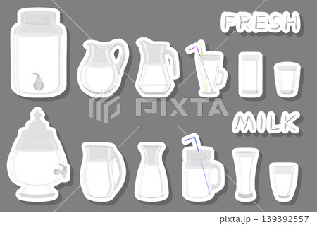 Illustration on theme big kit different types glassware Illustration on theme big kit different types glassware 139392557
