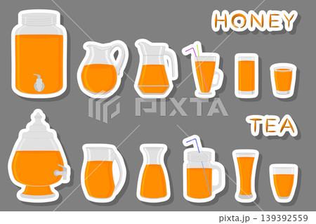 Illustration on theme big kit different types glassware Illustration on theme big kit different types glassware 139392559