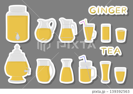 Illustration on theme big kit different types glassware Illustration on theme big kit different types glassware 139392563