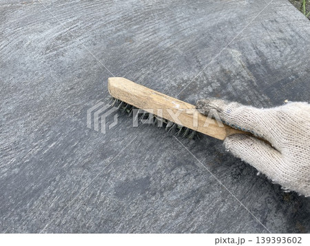 Cleaning rust from sheet metal surface Cleaning rust from sheet metal surface 139393602
