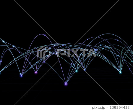 光る線と点の繋がり 139394432