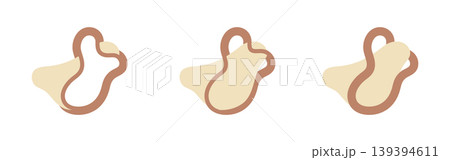 Organic Fluid Forms. A set of contemporary abstract amoeba shapes and liquid elements for modern graphic design. 139394611