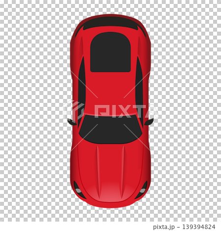 Red sports car aerial view stock illustration Red sports car aerial view stock illustration 139394824
