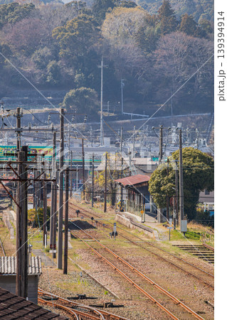 浜松市の天竜浜名湖鉄道の天竜二俣駅周辺の風景(静岡県) 139394914