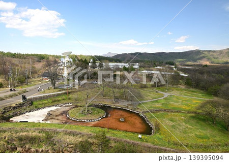 野辺山宇宙電波観測所を俯瞰した風景 139395094