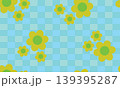 Seamless floral spring pattern on a geometric background 139395287