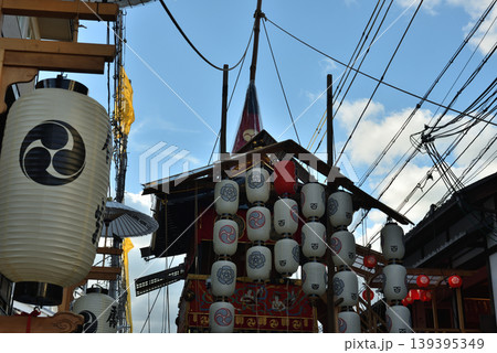 祇園祭 山鉾建て 南観音山(京都市中京区) 祇園祭 山鉾建て 南観音山(京都市中京区) 139395349