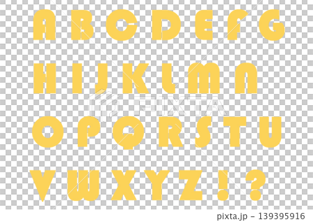 字母 4,大寫字母,那不勒斯黃 字母 4,大寫字母,那不勒斯黃 139395916