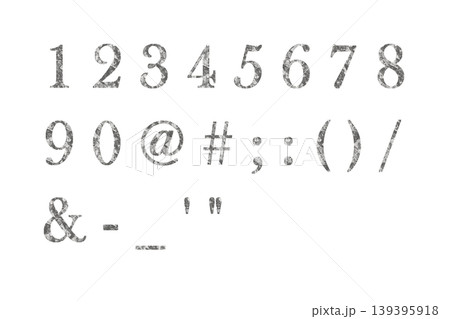 文字 6 数字 銀箔のテクスチャー 文字 6 数字 銀箔のテクスチャー 139395918