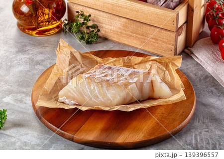 Raw cod fish fillet for cooking Raw cod fish fillet for cooking 139396557