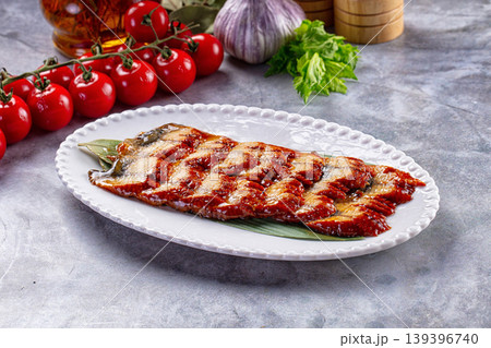 Grilled eel with unagi sauce Grilled eel with unagi sauce 139396740