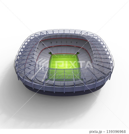 Aerial view of soccer stadium. Aerial view of soccer stadium. 139396968