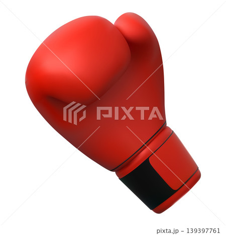 3D Red boxing glove, martial sport game equipment, boxer fight strength fist attack design realistic vector isolated 3D Red boxing glove, martial sport game equipment, boxer fight strength fist attack design realistic vector isolated 139397761