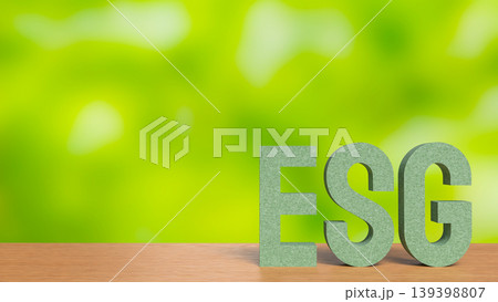 Sustainable ESG Business Strategy Concept 3d render. Sustainable ESG Business Strategy Concept 3d render. 139398807