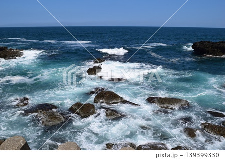 庄内浜の荒波 日本海 庄内浜の荒波 日本海 139399330