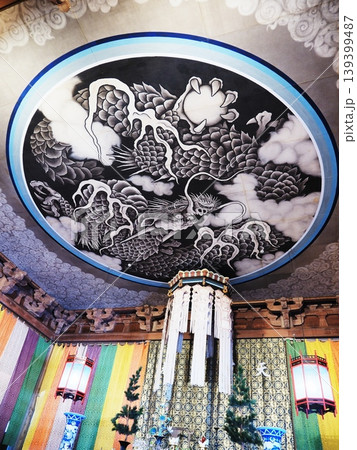 神奈川県 建長寺 法堂の雲龍図 4月 神奈川県 建長寺 法堂の雲龍図 4月 139399487