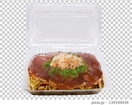 Modern-style okonomiyaki (opened package) Modern-style okonomiyaki (opened package) 139399836