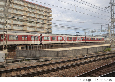 Kintetsu Saidaiji Depot with Multiple Trains Parked Nov 27 2025 139400230