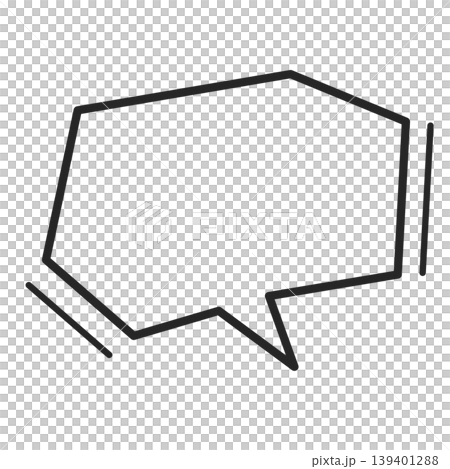 Speech bubble with a rigid image Speech bubble with a rigid image 139401288