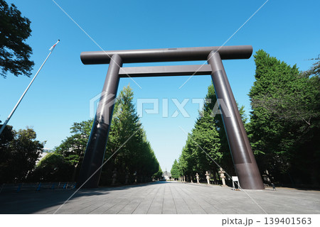 靖国神社の第一鳥居(大鳥居) 靖国神社の第一鳥居(大鳥居) 139401563