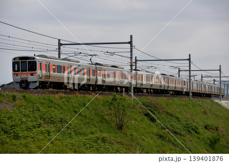東海道線を走る315系+313系特別快速8両 東海道線を走る315系+313系特別快速8両 139401876