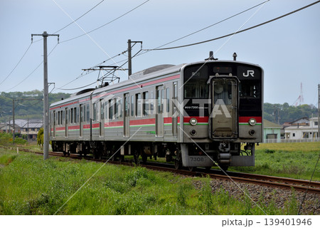 土讃線を走る7200系普通電車2両 土讃線を走る7200系普通電車2両 139401946