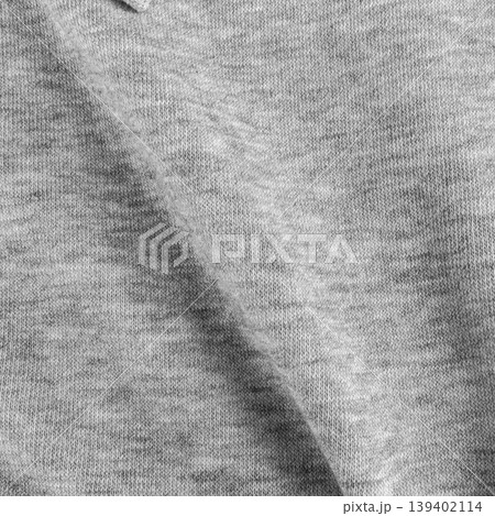 Gray long sleeved t shirt texture background Gray long sleeved t shirt texture background 139402114