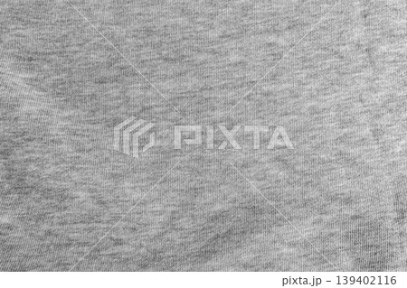 Gray long sleeved t shirt texture background Gray long sleeved t shirt texture background 139402116