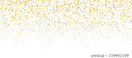 Gold star confetti pattern background. Golden, yellow, orange sparkle wallpaper. Repeated dotted spark glitter texture. Vector Christmas, New Year, wedding or birthday celebration party decor backdrop Gold star confetti pattern background. Golden, yellow, orange sparkle wallpaper. Repeated dotted spark glitter texture. Vector Christmas, New Year, wedding or birthday celebration party decor backdrop 139402199